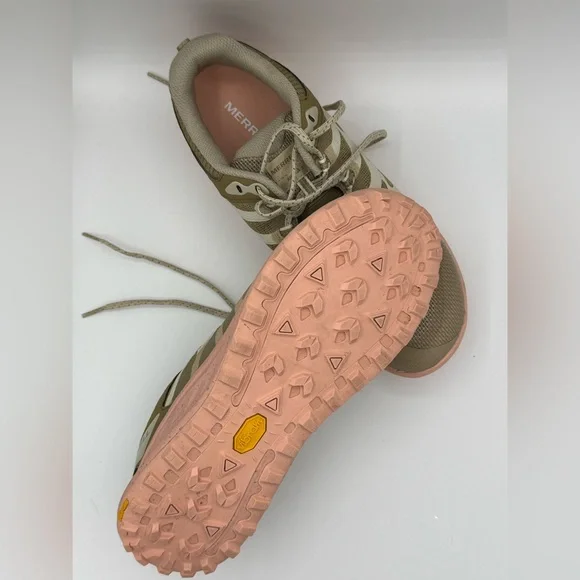 Merrell Women's Beige and Coral Athletic Shoes - Picture 9 of 10